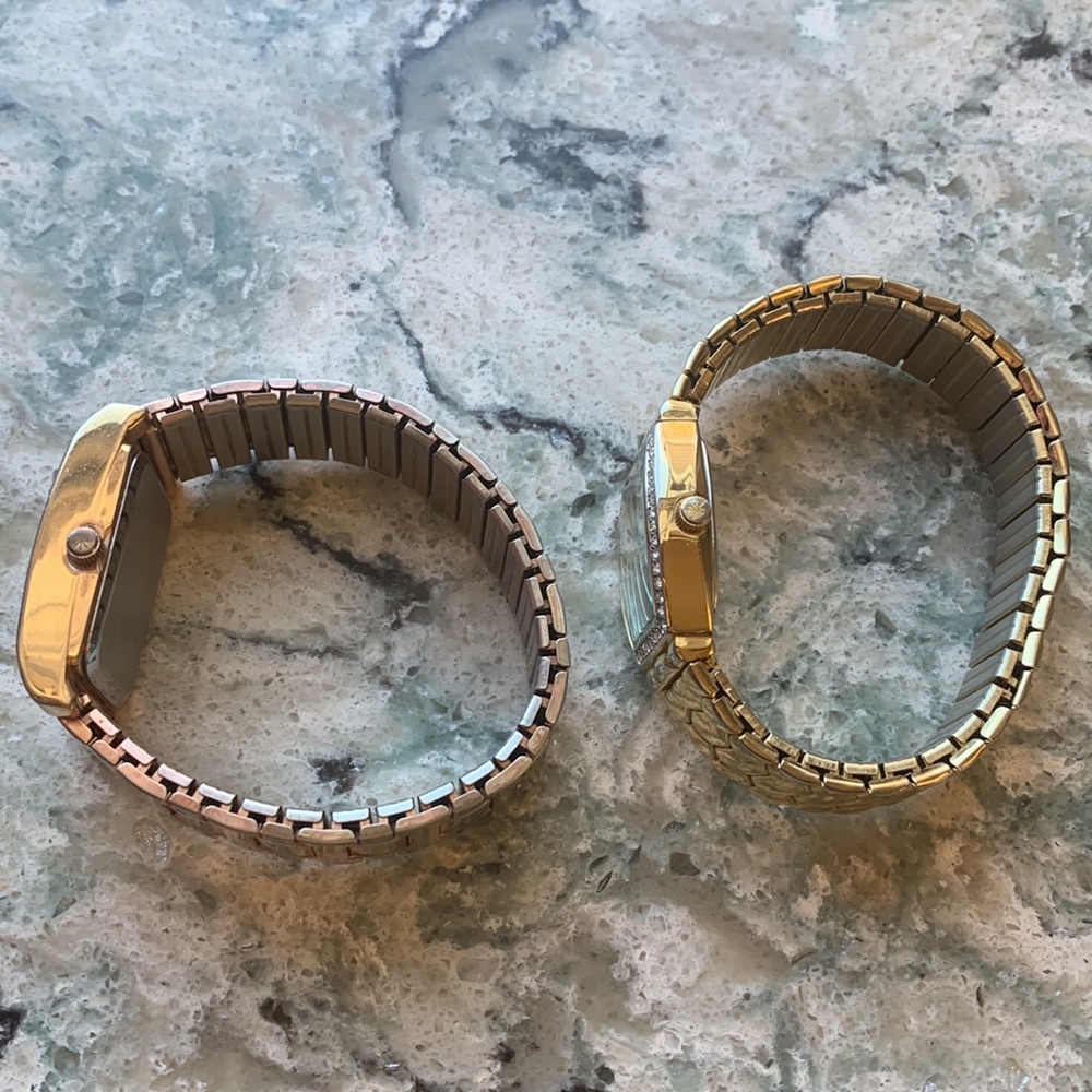 Bundle of 2 Stretch Band Watches by Isaac Mizrahi Live for QVC - Picture 2 of 6